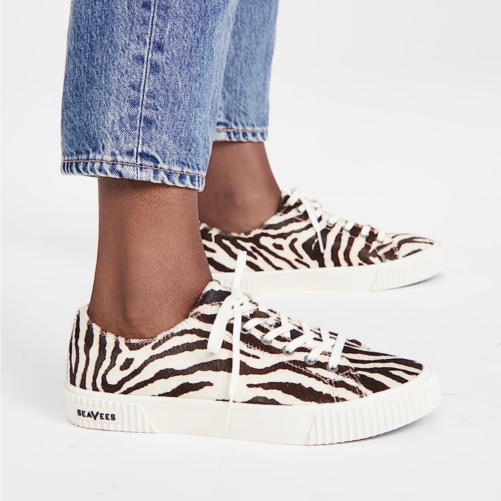 NWT SeaVees | Darby Sneaker | Zebra Cowhide